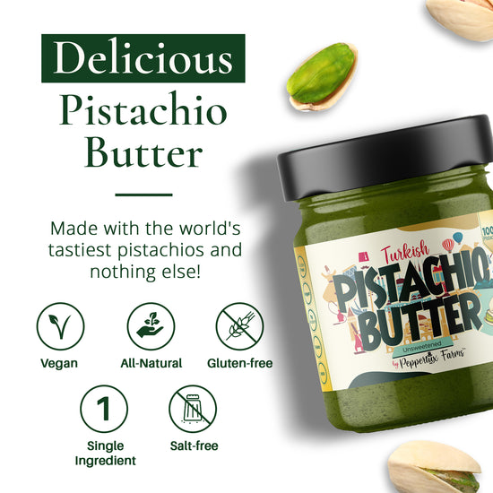 Turkish 100% Pistachio Butter - Unsweetened