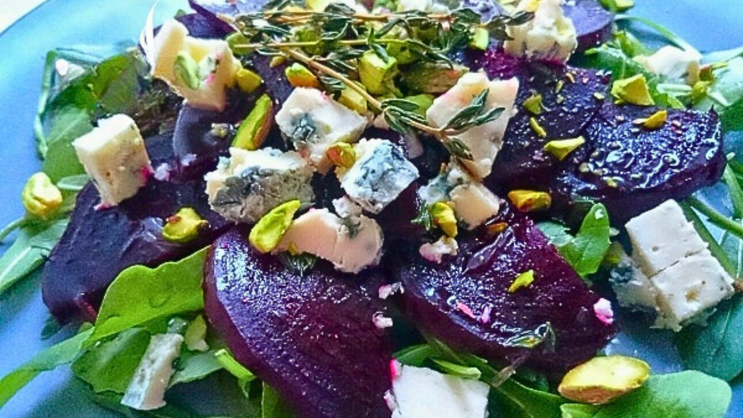 Beetroot and Pistachio Salad with Creamy Pistachio Dressing