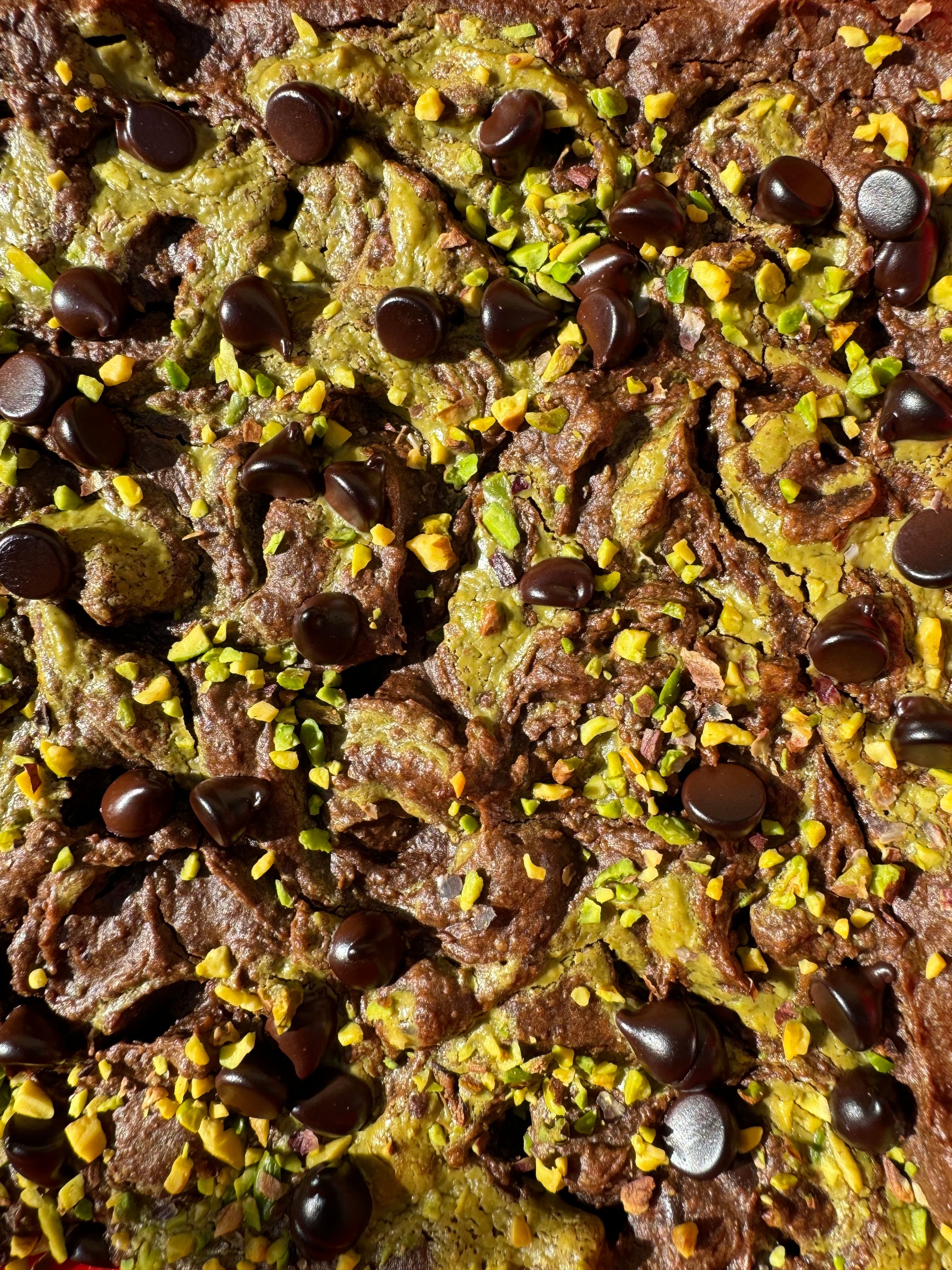 High Protein Pistachio Brownies