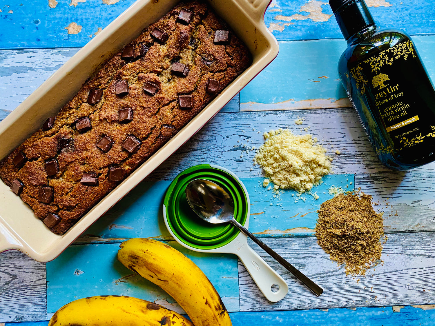 Gluten Free Olive Oil Banana Bread