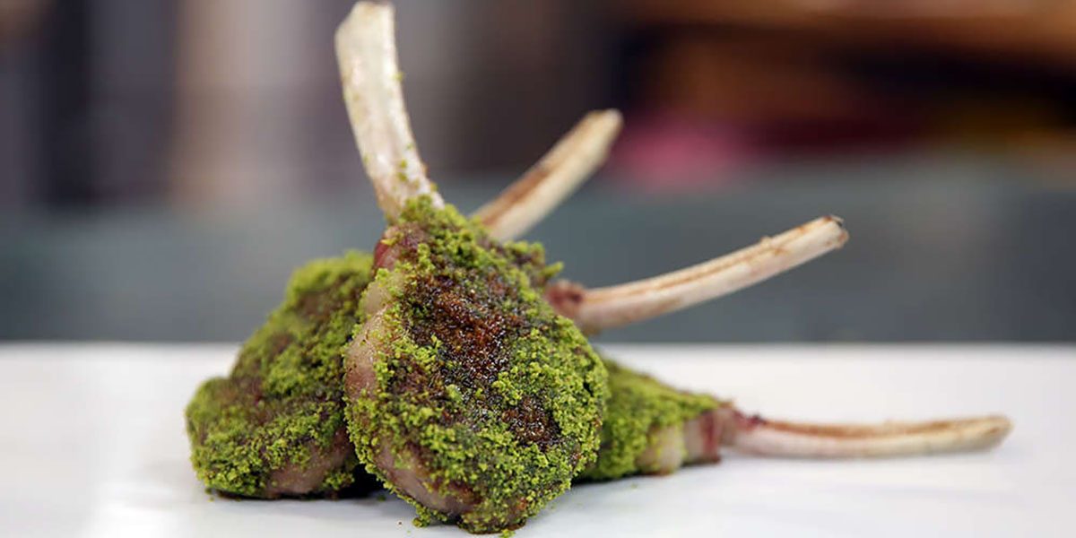 Pistachio Crusted Lamb Chops