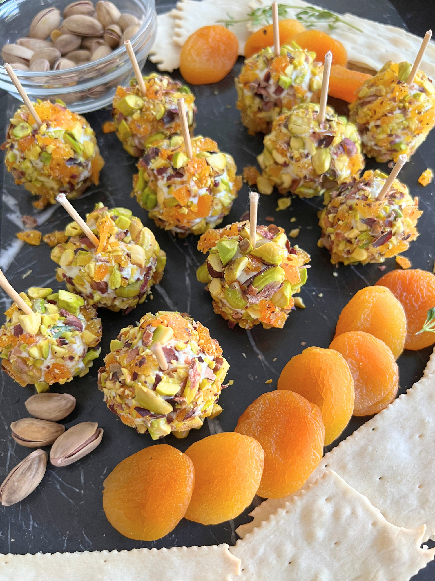 Pistachio Goat Cheese Balls