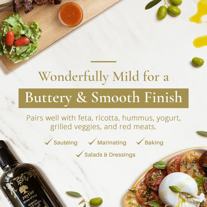 Organic Extra Virgin Olive Oil 500ml - Buttery &amp; Smooth (Mild)