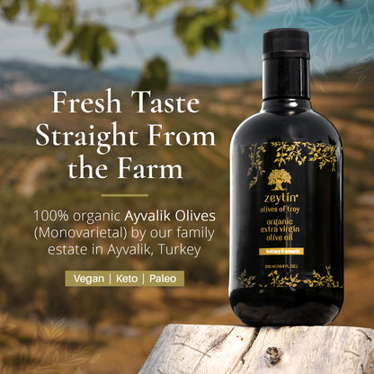 Organic Extra Virgin Olive Oil 500ml - Buttery &amp; Smooth (Mild)