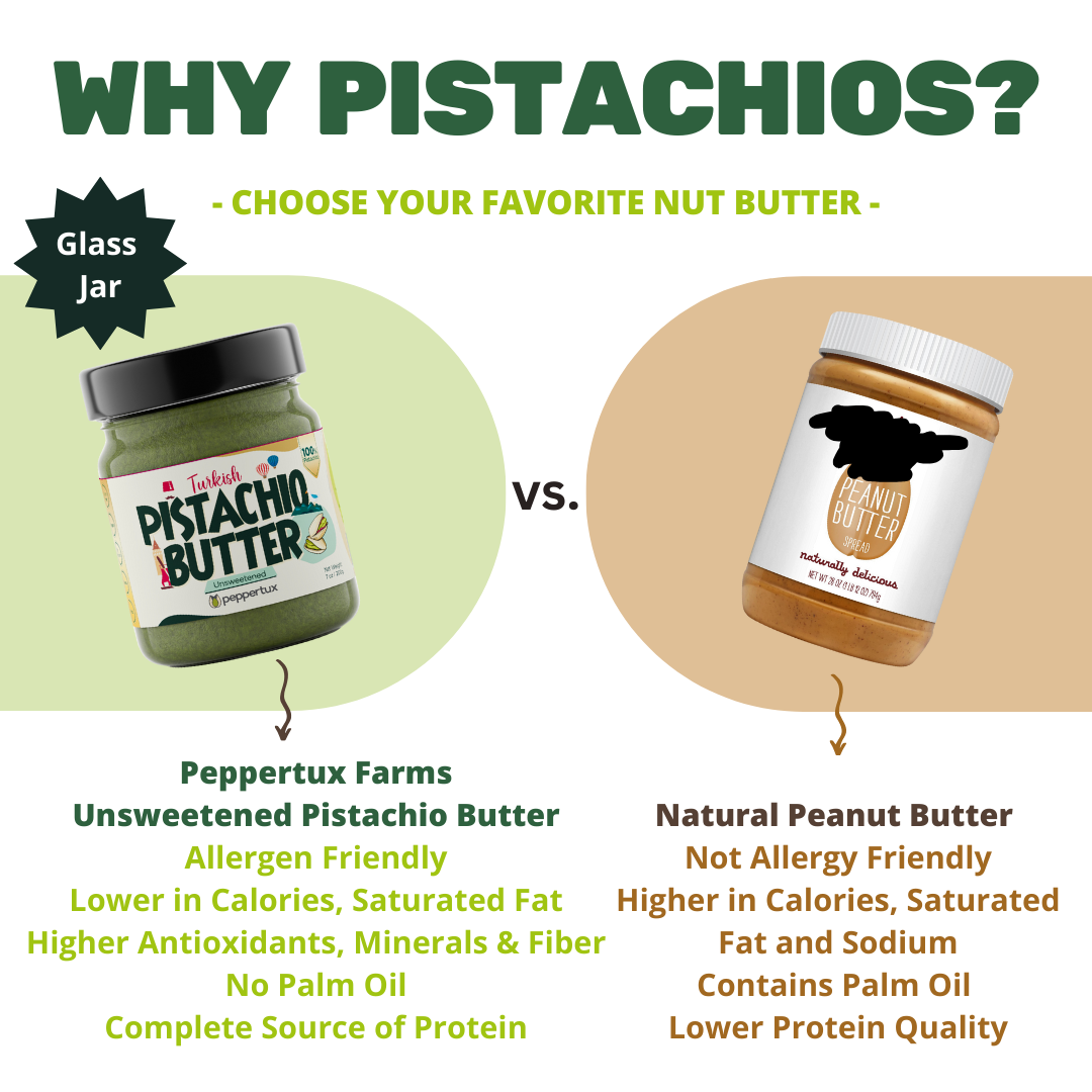 Peppertux Unsweetened Pistachio Butter