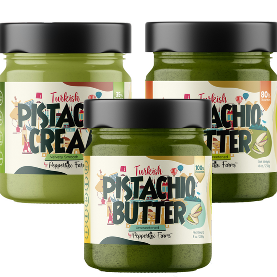 The Pistachio Trifecta - 3 JARS (Unsweetened & The Original & The Cream)