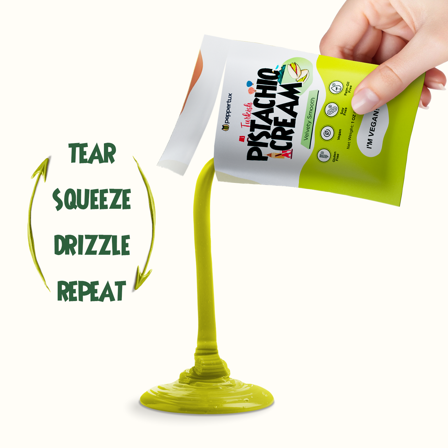 Vegan Pistachio Cream - Single Serve Pouches (10oz)