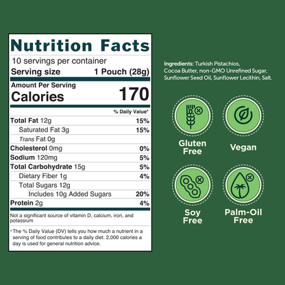 Vegan Pistachio Cream - Single Serve Pouches (10oz)