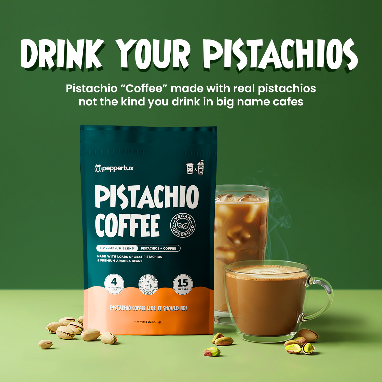 The REAL Pistachio Coffee (Caffeinated)