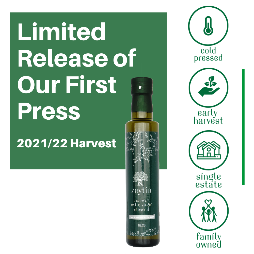 Reserve Extra Virgin Olive Oil 250ml - First Harvest &amp; Limited (Robust)